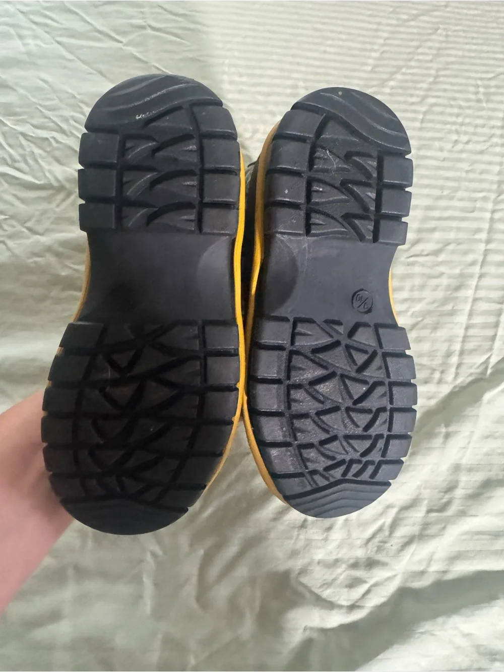 Western Chief Yellow & Gray Tractor Kids waterproof Winter Boots